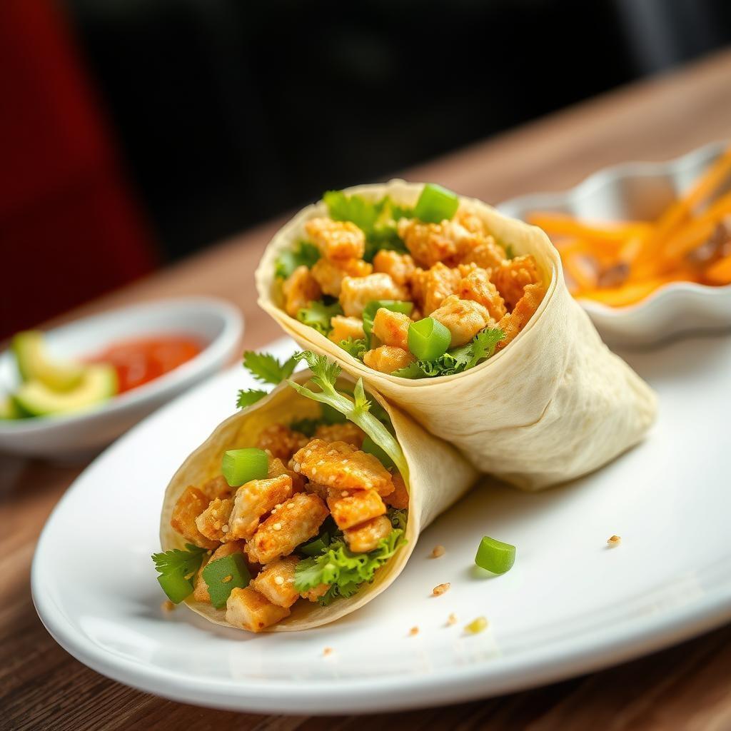 Sesame Ginger Chicken Wraps Sesame Ginger Chicken Wraps
