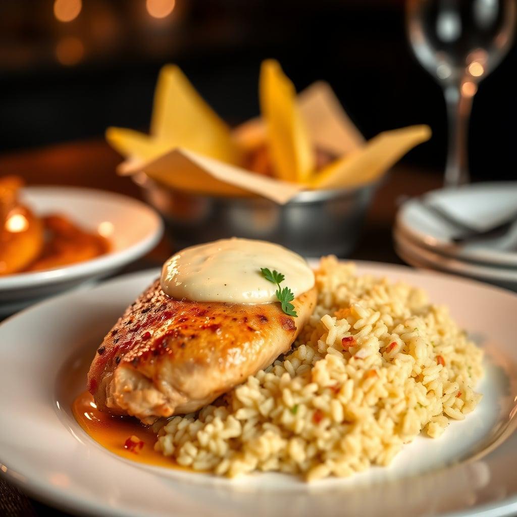 Buttery Baked Chicken with Rice Pilaf