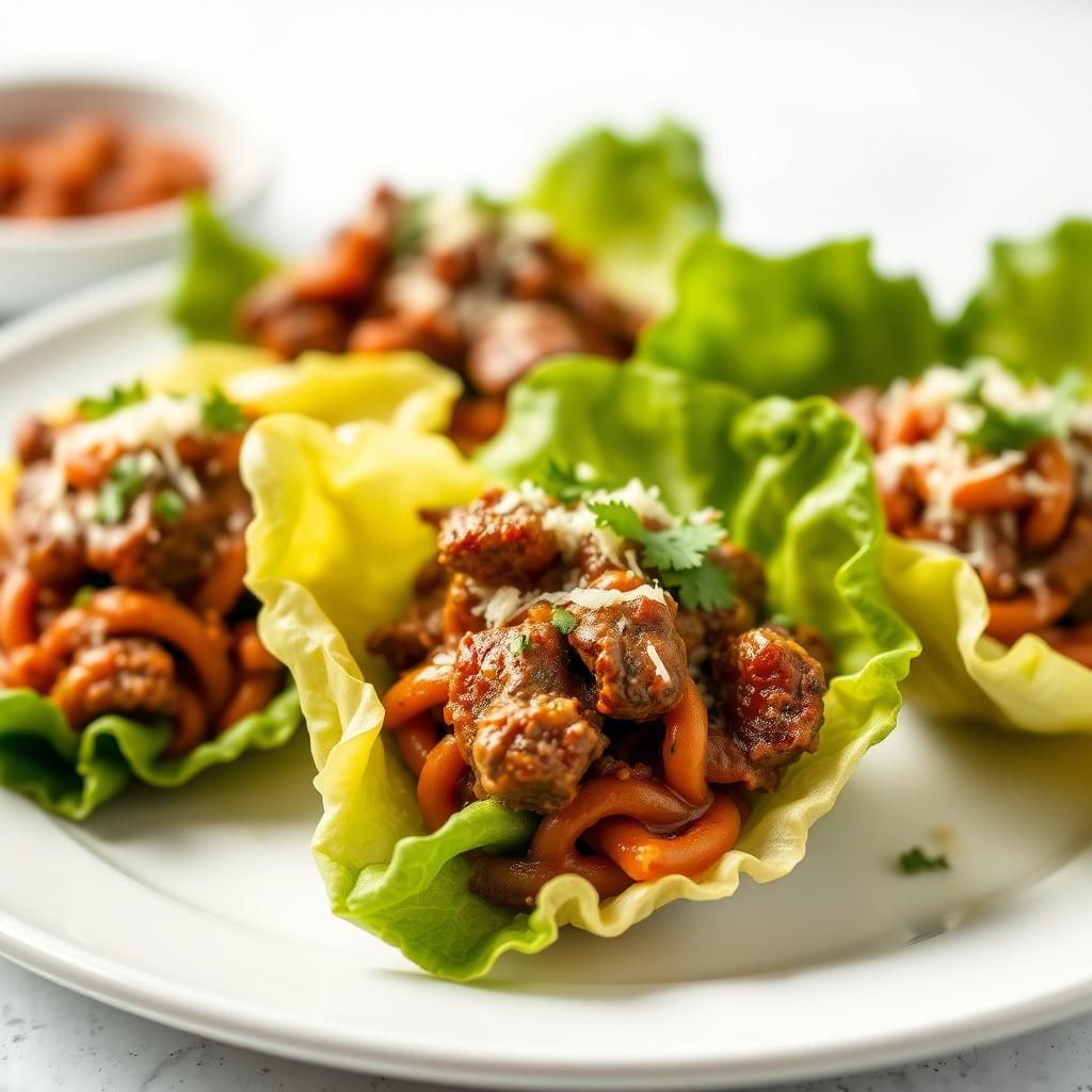 Sicilian-Style Beef Shank Ragu Lettuce Cups Sicilian-Style Beef Shank Ragu Lettuce Cups
