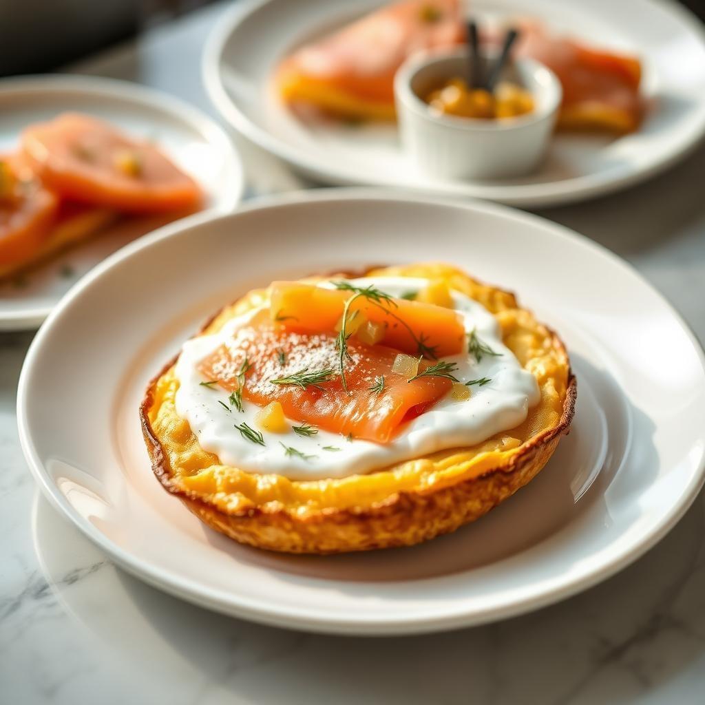 Smoked Salmon Dutch Baby with Dill Crème Fraîche and Pickled Shallots Smoked Salmon Dutch Baby with Dill Crème Fraîche and Pickled Shallots