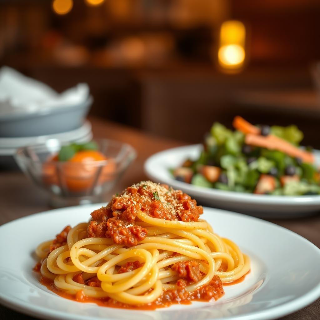 Spaghetti Squash Bolognese with Side Salad Spaghetti Squash Bolognese with Side Salad