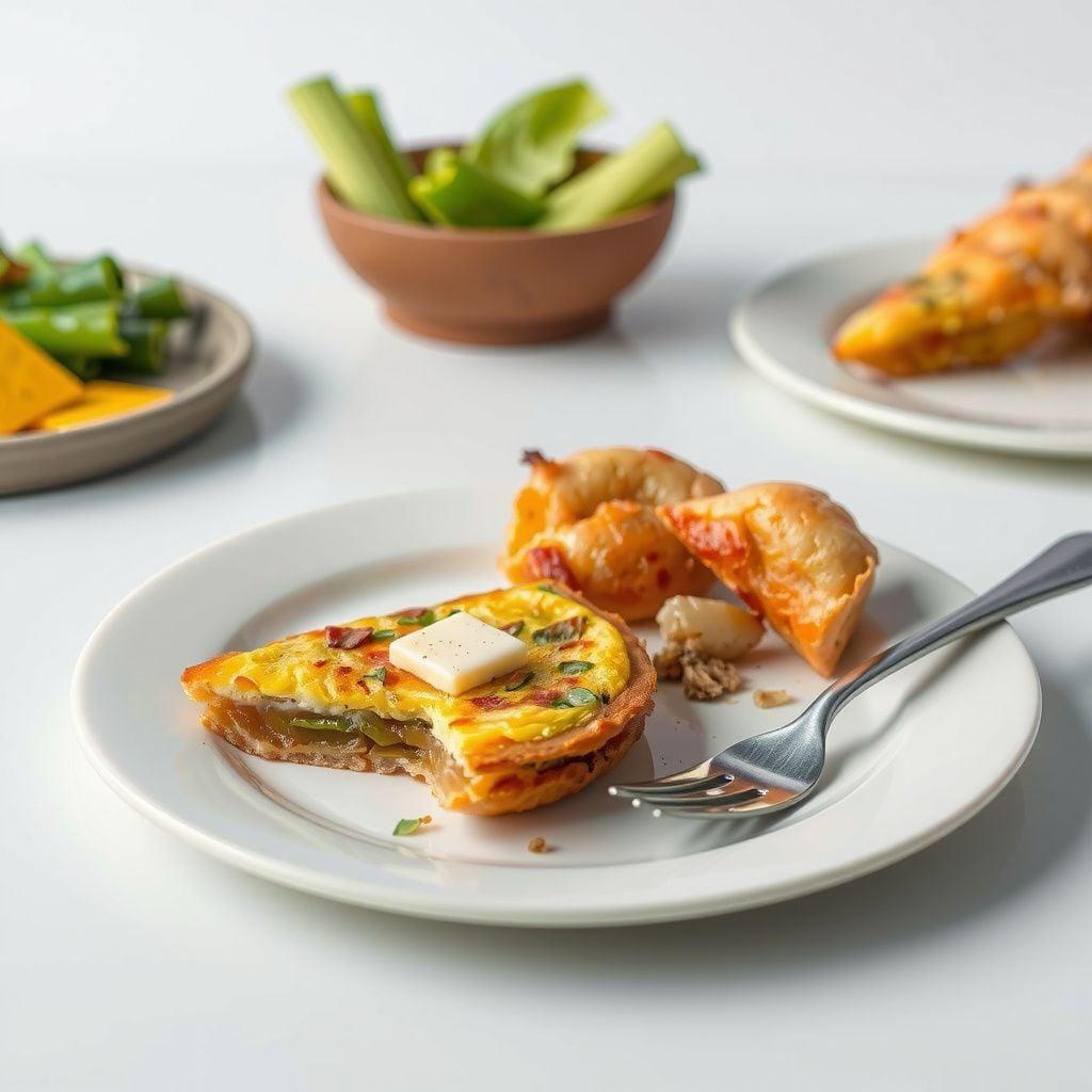 Caramelized Leek & Cheddar Crustless Quiche Caramelized Leek & Cheddar Crustless Quiche