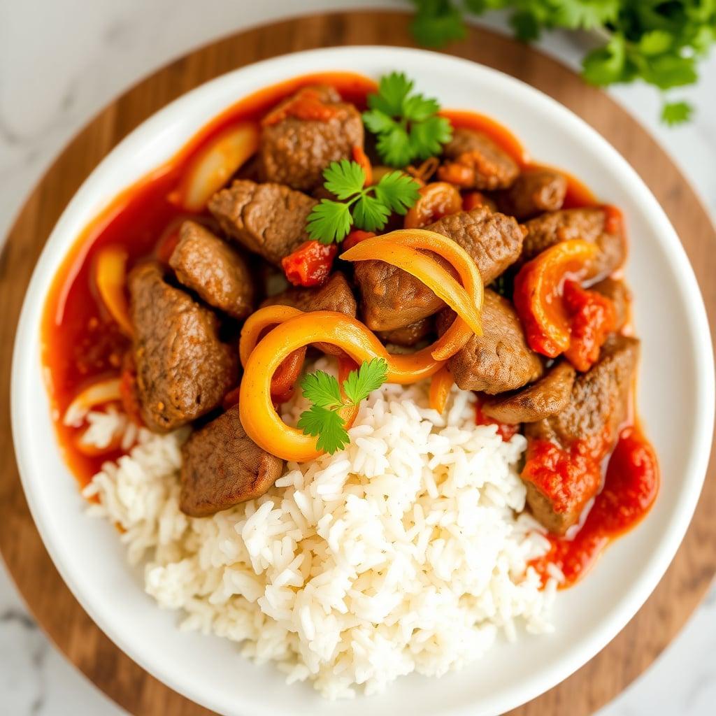 Mexican Sirloin and Onion Skillet with Rice Mexican Sirloin and Onion Skillet with Rice
