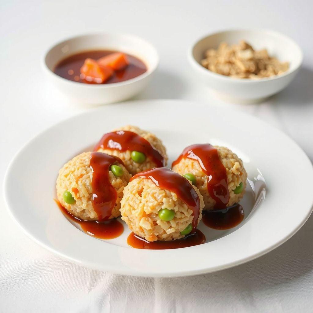 Quick Miso & Edamame Sushi Rice Balls Quick Miso & Edamame Sushi Rice Balls