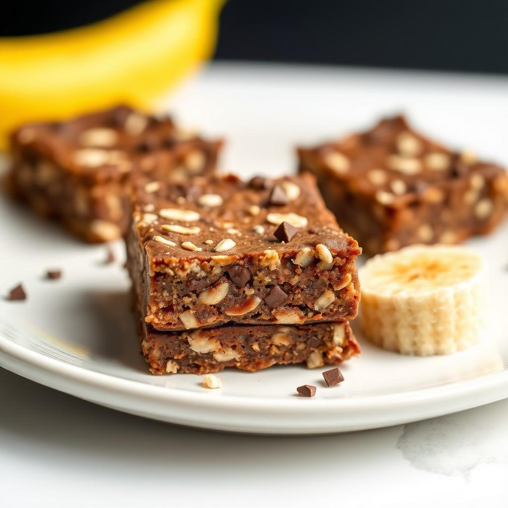 Chocolate Banana Oat Squares Chocolate Banana Oat Squares