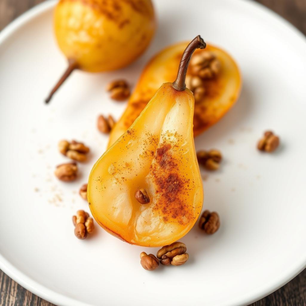 Cinnamon-Spiced Baked Pears with Toasted Walnuts (Leftover) Cinnamon-Spiced Baked Pears with Toasted Walnuts (Leftover)