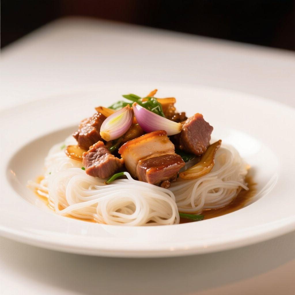 Vietnamese-Style Caramelized Ground Pork with Rice Vermicelli Vietnamese-Style Caramelized Ground Pork with Rice Vermicelli