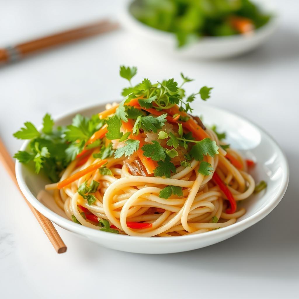 Vietnamese-Inspired Rice Noodle Salad with Herbs Vietnamese-Inspired Rice Noodle Salad with Herbs