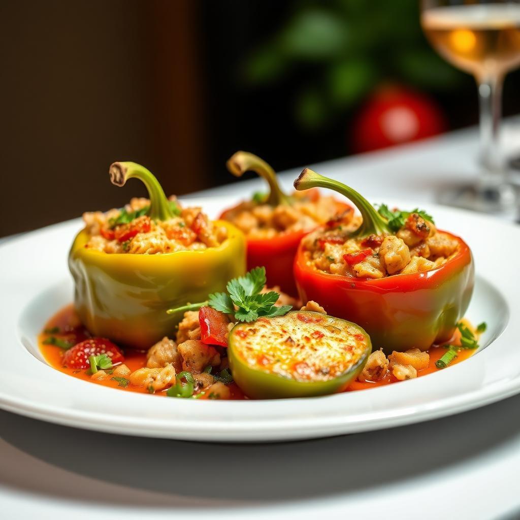 Turkey & Vegetable Stuffed Bell Peppers Turkey & Vegetable Stuffed Bell Peppers