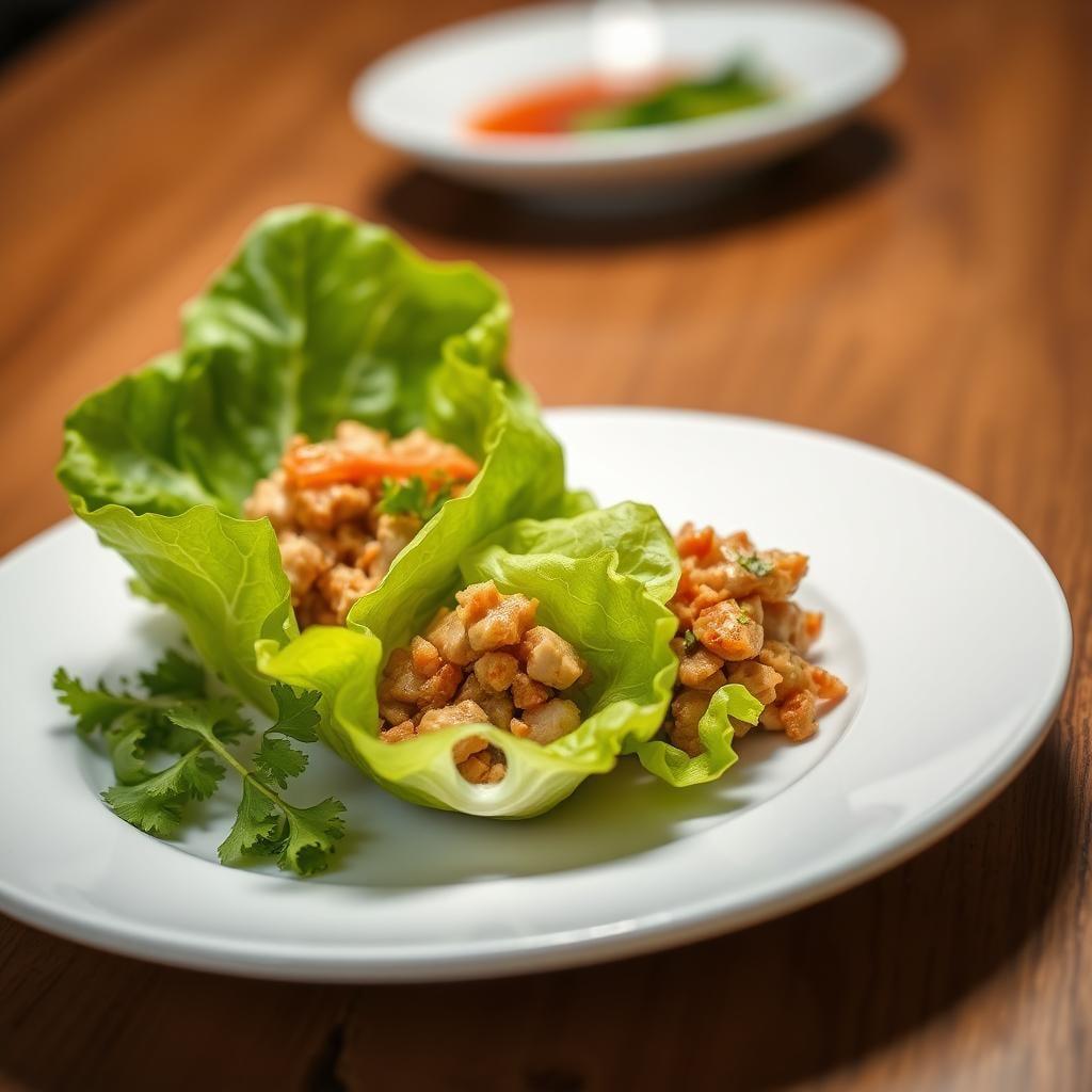 Thai-Inspired Chicken Lettuce Wraps Thai-Inspired Chicken Lettuce Wraps