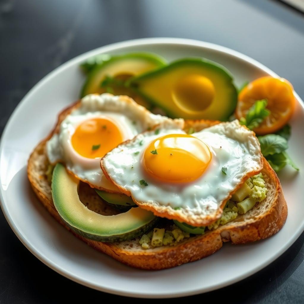 Avocado and Fried Egg Sourdough Toast Avocado and Fried Egg Sourdough Toast