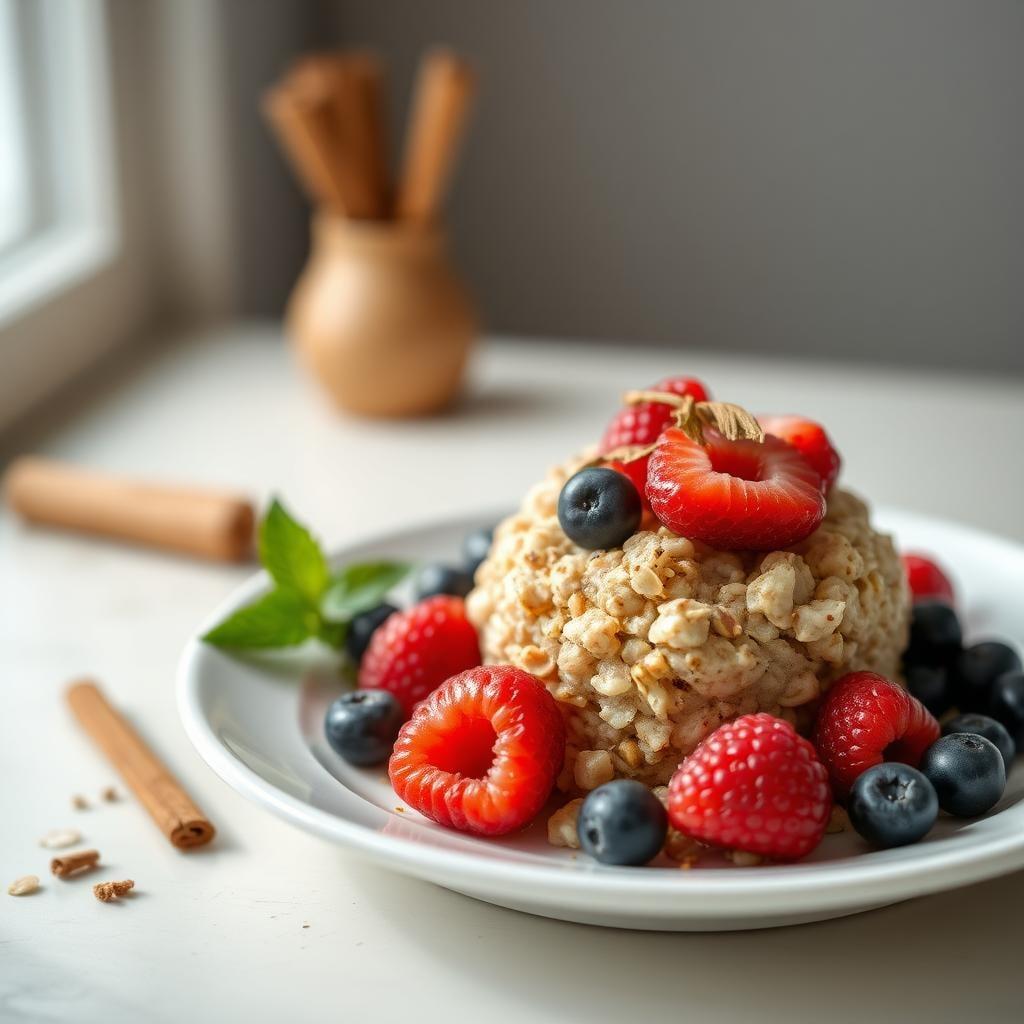 Overnight Maple Cinnamon Oats with Fresh Berries Overnight Maple Cinnamon Oats with Fresh Berries