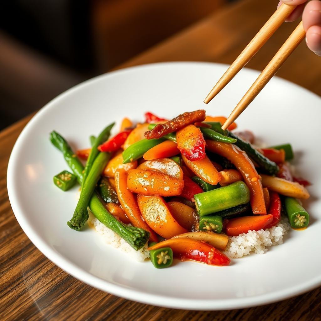 Quick Teriyaki Stir-Fry with Frozen Vegetables Quick Teriyaki Stir-Fry with Frozen Vegetables