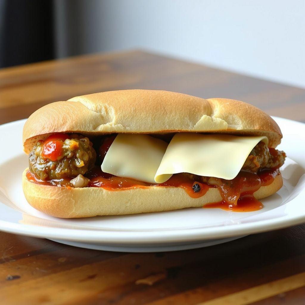 Meatball & Provolone Sandwich Meatball & Provolone Sandwich