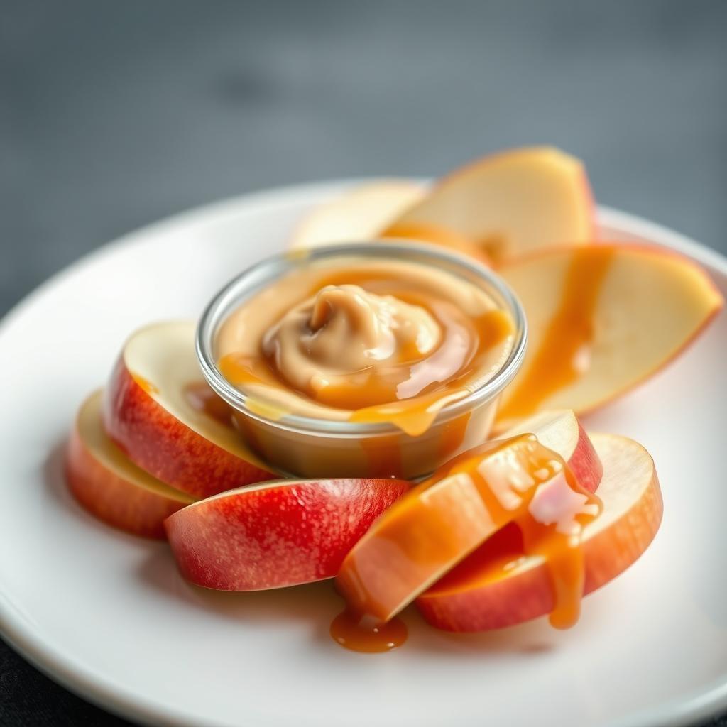 Apple Slices with Caramel Dip