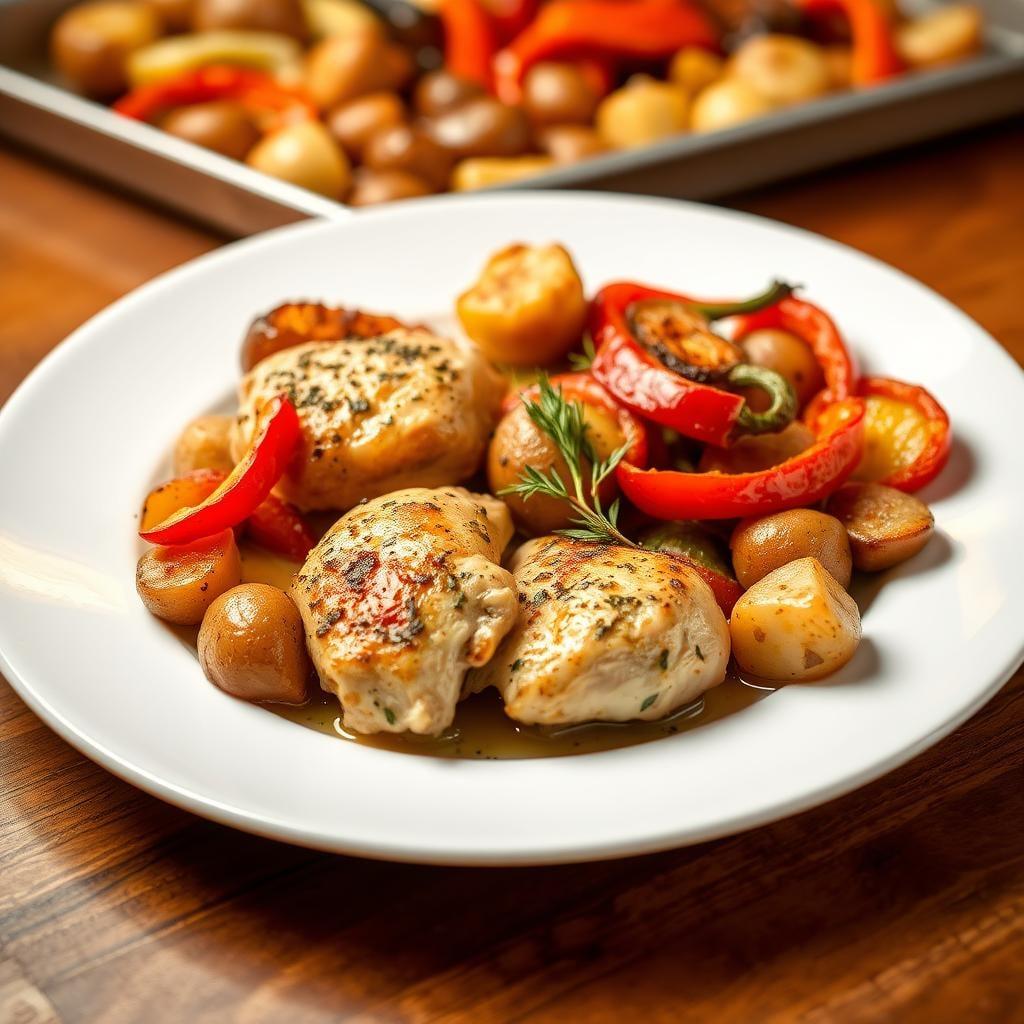 Sheet Pan Lemon Herb Chicken with Roasted Vegetables Sheet Pan Lemon Herb Chicken with Roasted Vegetables