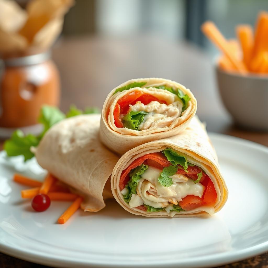 Turkey and Cheese Wrap Turkey and Cheese Wrap
