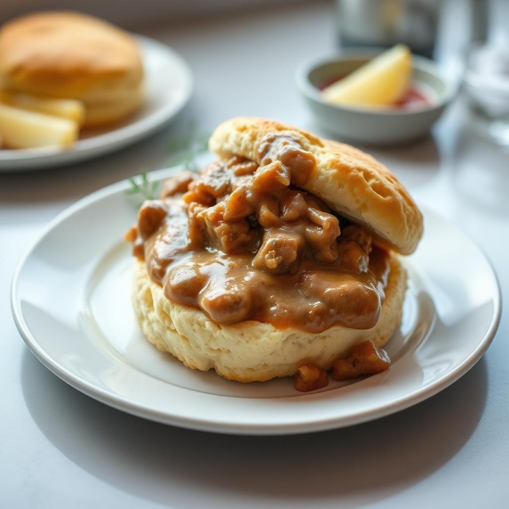 Easy Southern Biscuits with Sausage Gravy Easy Southern Biscuits with Sausage Gravy
