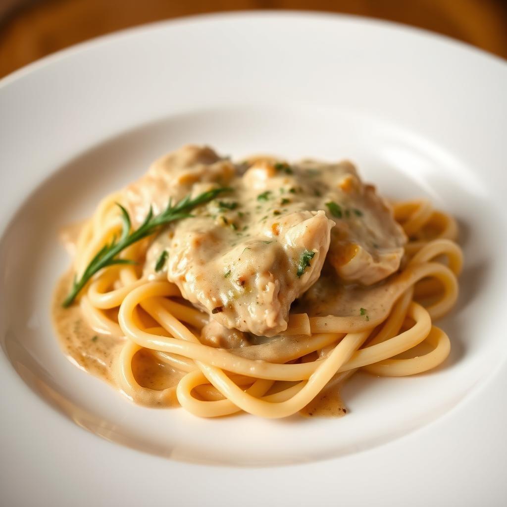 Creamy Herb Chicken Pasta with Gravy Creamy Herb Chicken Pasta with Gravy