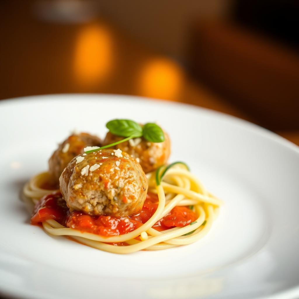 Turkey Meatballs with Zucchini Noodles and Tomato Basil Sauce Turkey Meatballs with Zucchini Noodles and Tomato Basil Sauce