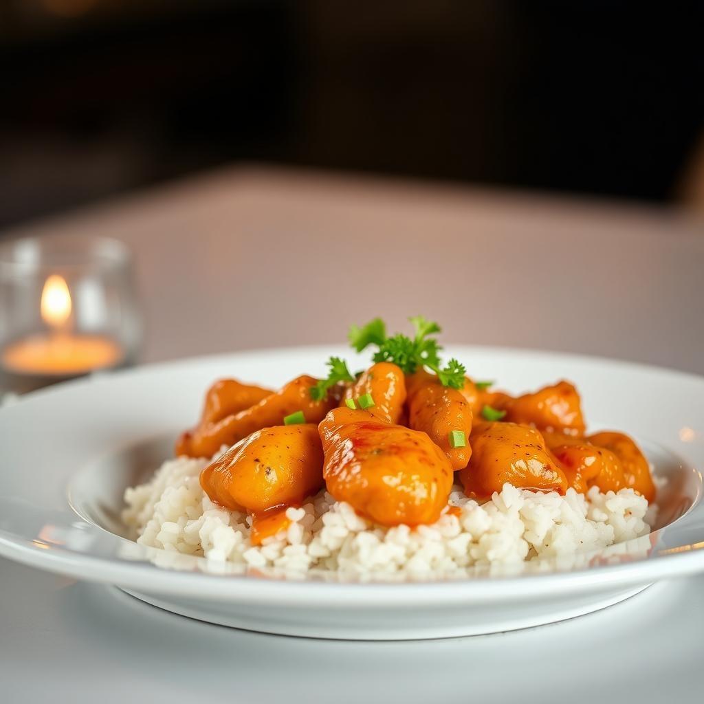 Easy Orange Chicken with Rice Easy Orange Chicken with Rice