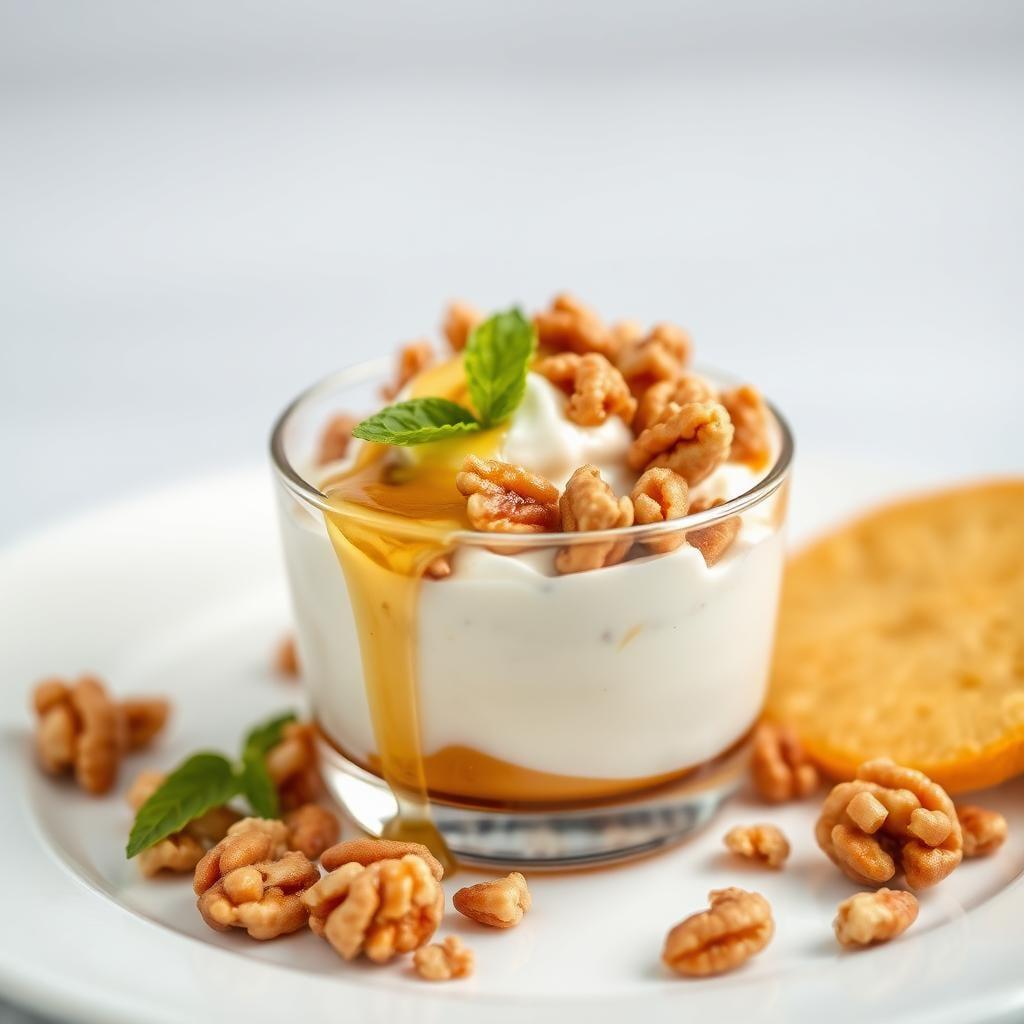 Greek Yogurt Parfait with Honey and Walnuts Greek Yogurt Parfait with Honey and Walnuts