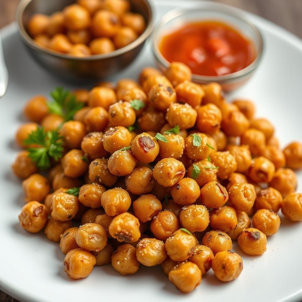 Crunchy Roasted Chickpeas with Protein Boost Crunchy Roasted Chickpeas with Protein Boost