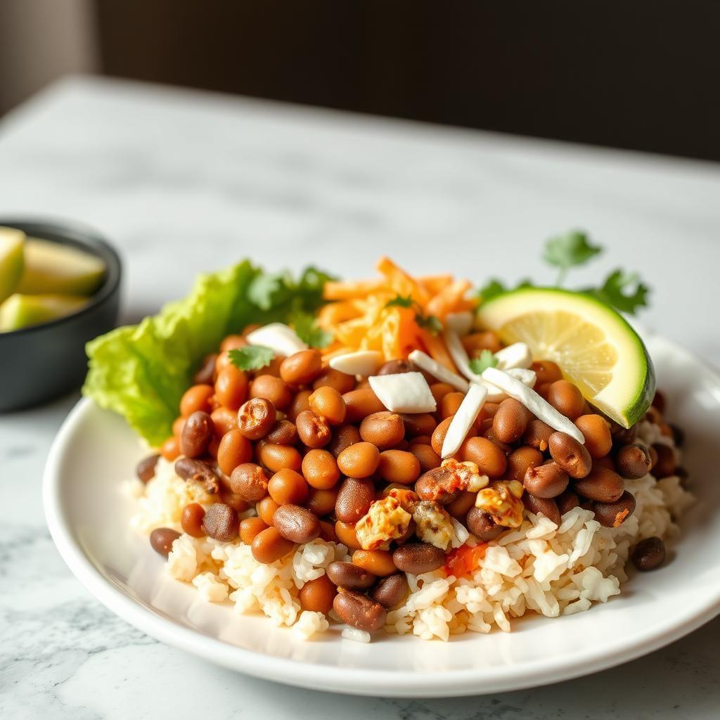 Bean and Rice Burrito Bowls