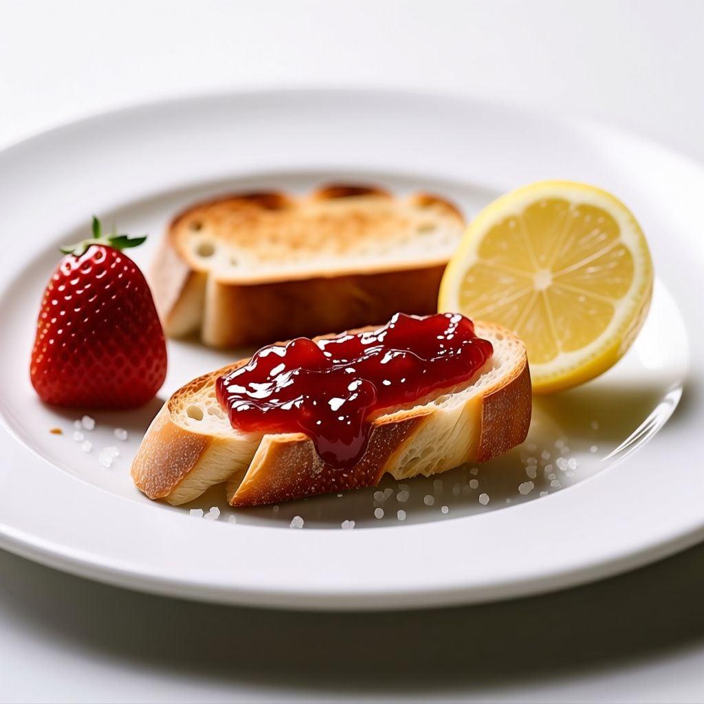 Toasted Sourdough with Strawberry Jam Toasted Sourdough with Strawberry Jam