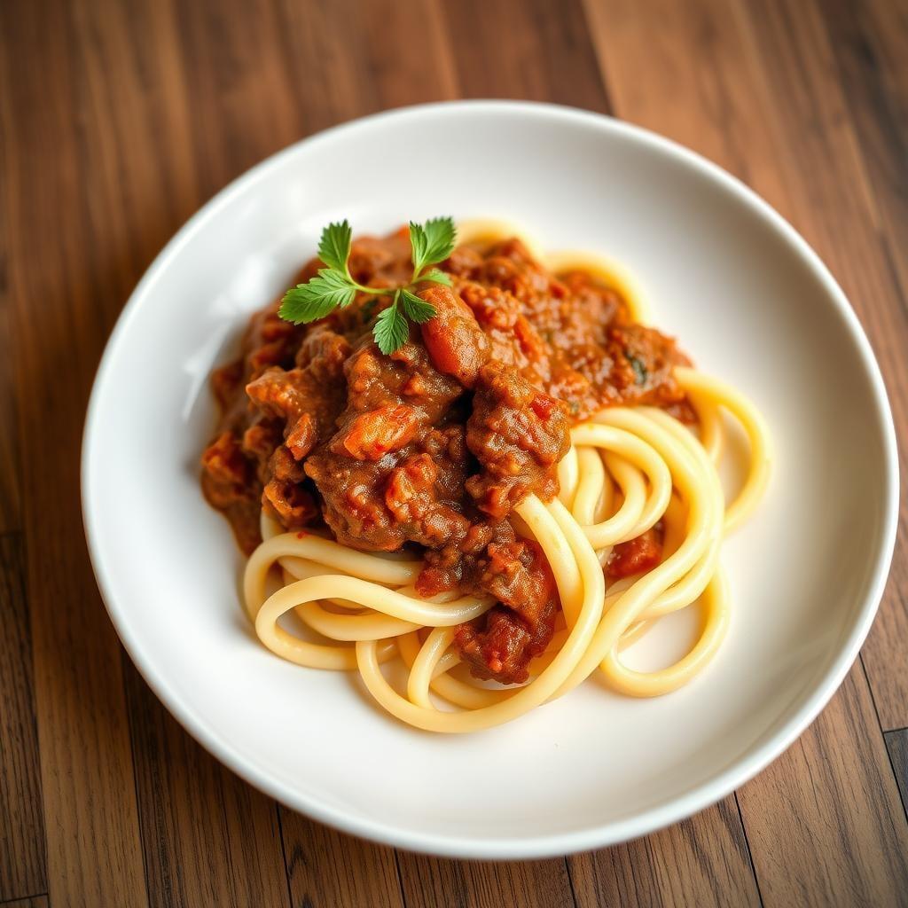 Rustic Elk Bolognese with Fresh Pappardelle