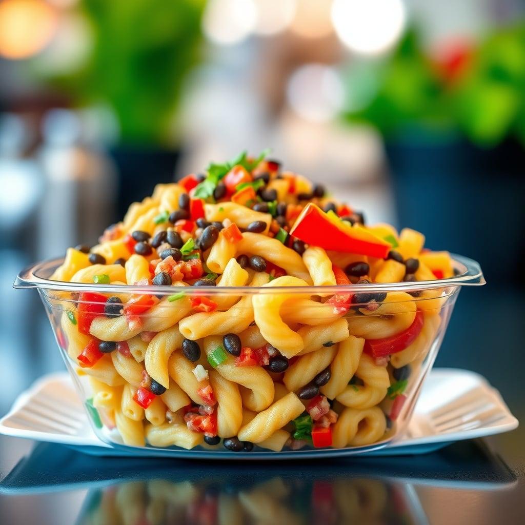 Chilled Lentil and Pasta Salad with Peppers