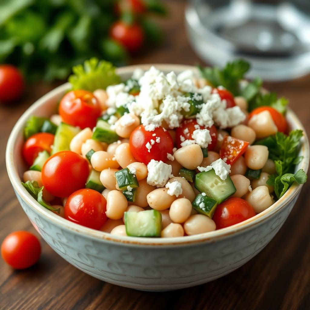 Mediterranean White Bean and Cucumber Salad Mediterranean White Bean and Cucumber Salad