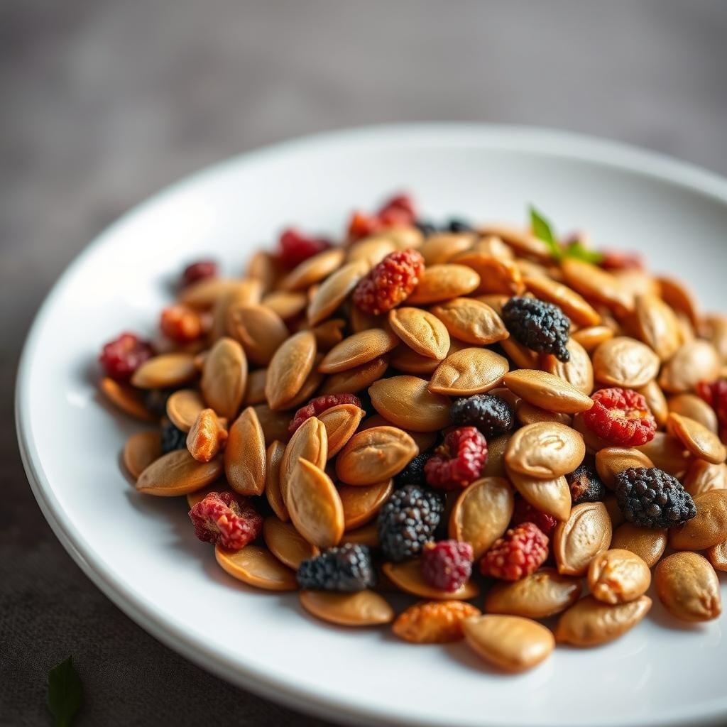 Spiced Pumpkin Seeds & Dried Fruit Mix Spiced Pumpkin Seeds & Dried Fruit Mix