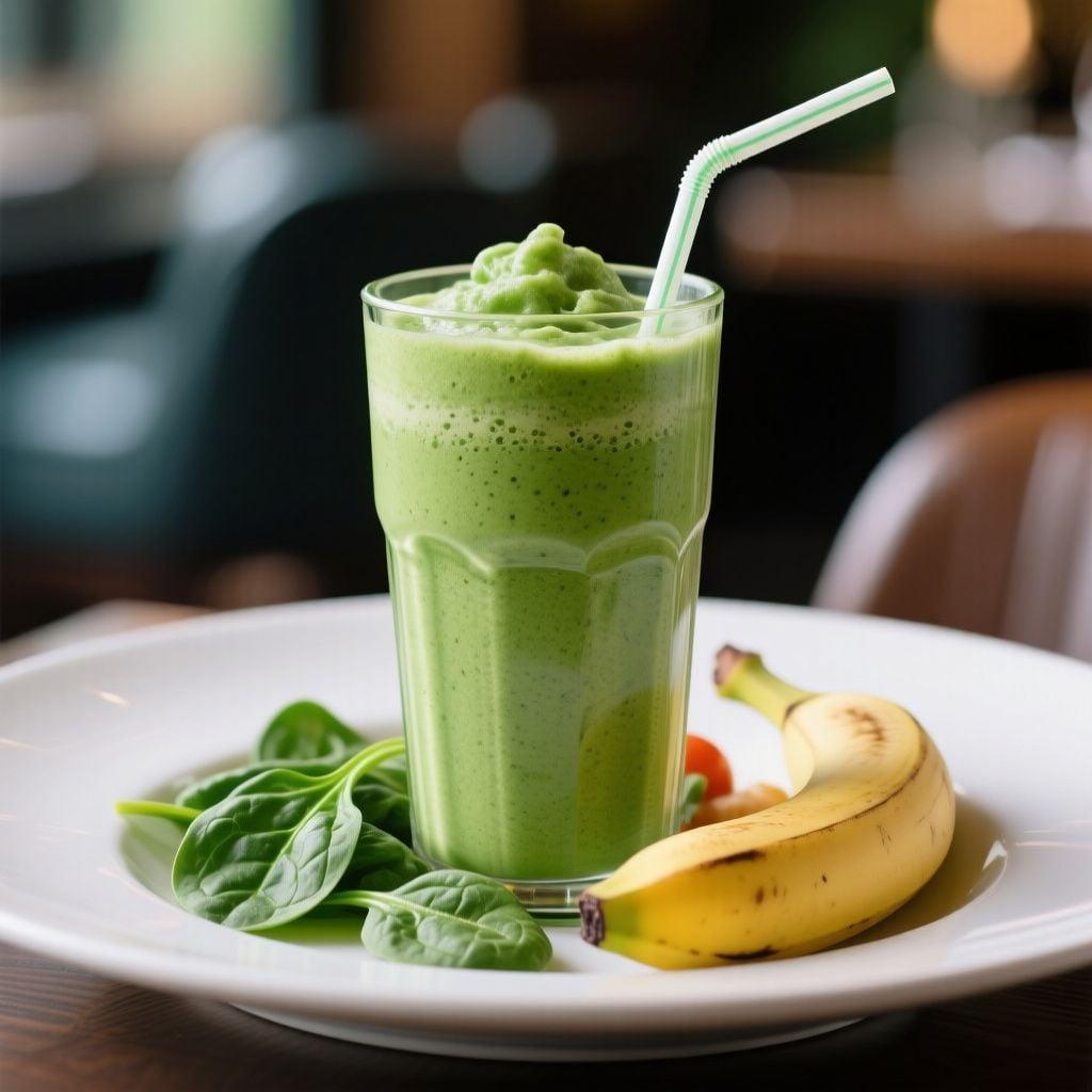 Whey Protein Smoothie with Spinach and Banana Whey Protein Smoothie with Spinach and Banana