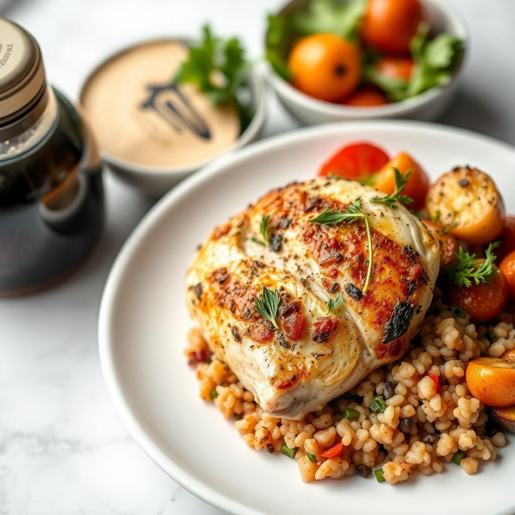 Italian Herb Roasted Chicken & Vegetable Grain Bowl Italian Herb Roasted Chicken & Vegetable Grain Bowl