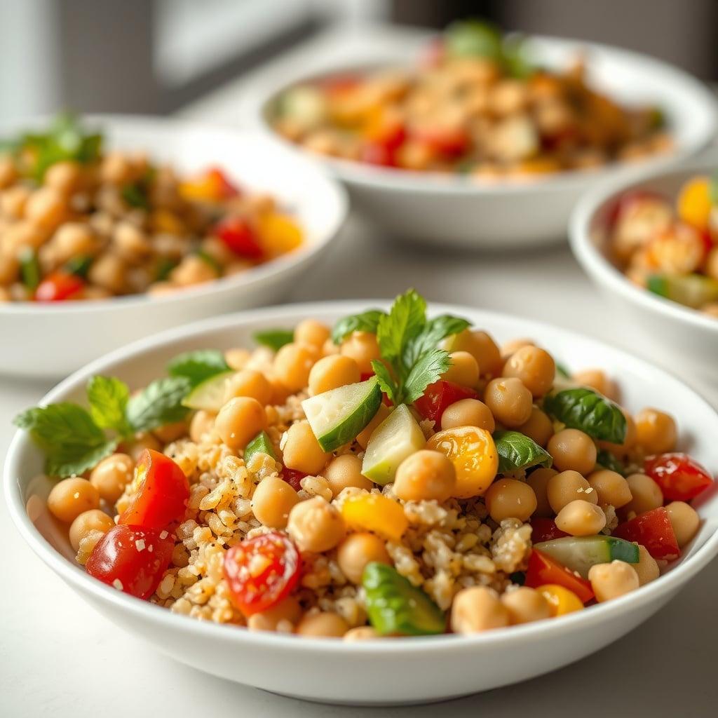 Precision-Scaled Mediterranean Quinoa Bowls Precision-Scaled Mediterranean Quinoa Bowls