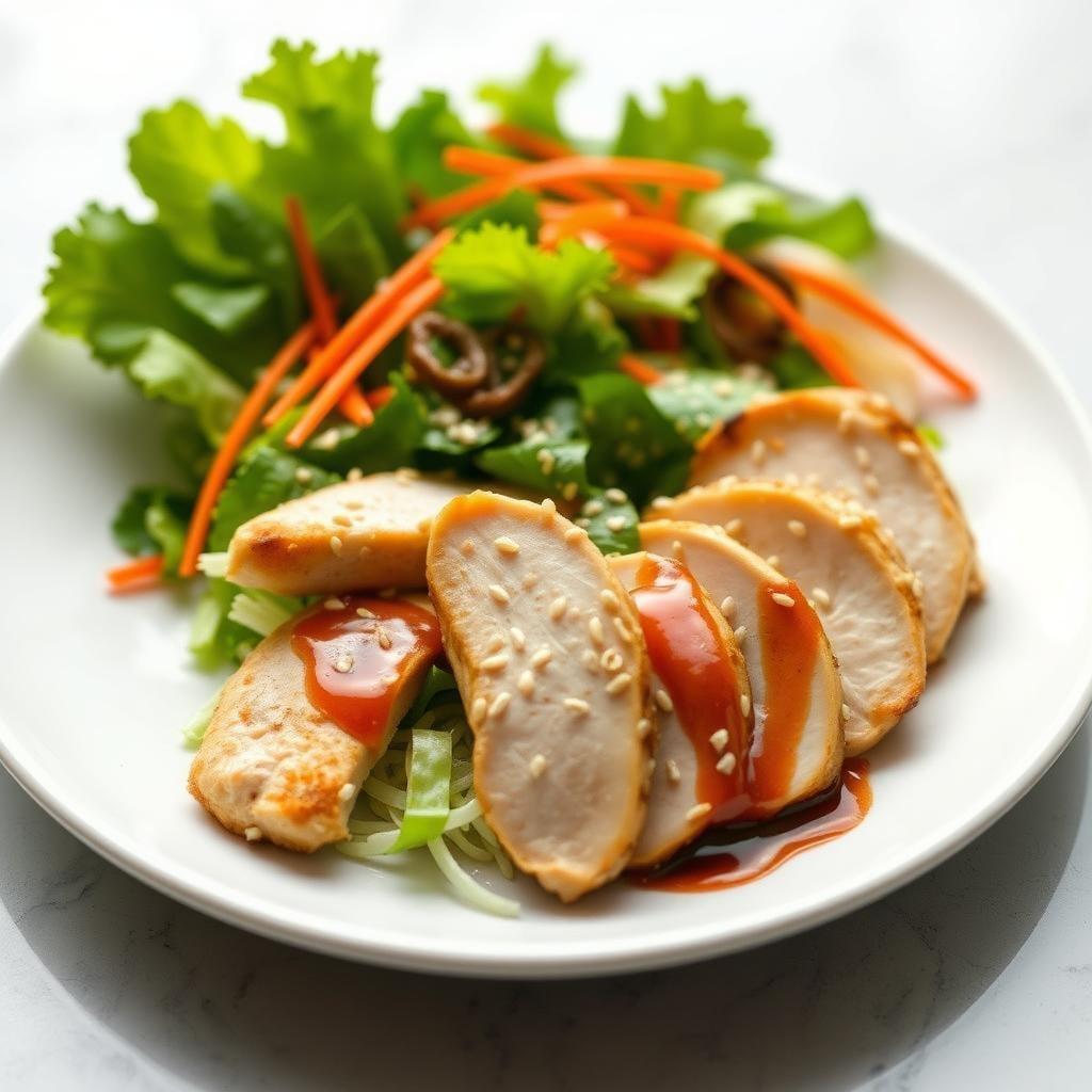 Asian-Inspired Chicken Salad with Sesame Dressing