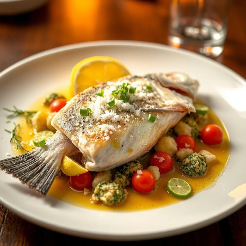 Salt-Baked Mediterranean Branzino with Herb and Lemon Stuffing Salt-Baked Mediterranean Branzino with Herb and Lemon Stuffing