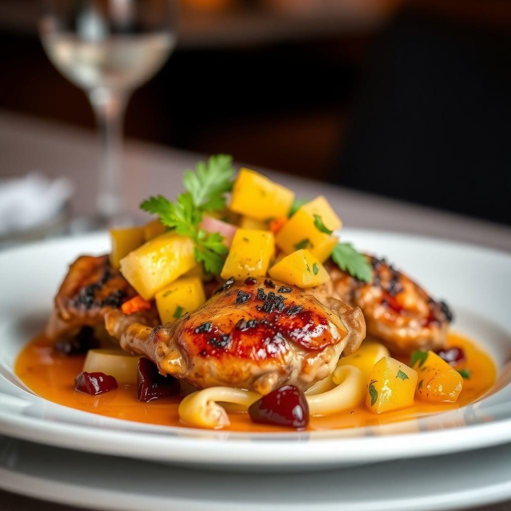 Authentic Jerk Chicken with Charred Pineapple Salsa Authentic Jerk Chicken with Charred Pineapple Salsa