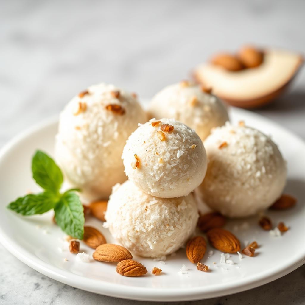 Almond & Coconut Fat Bombs Almond & Coconut Fat Bombs