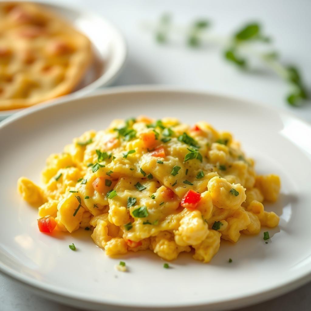 Quick Herb & Cheese Scrambled Eggs Quick Herb & Cheese Scrambled Eggs