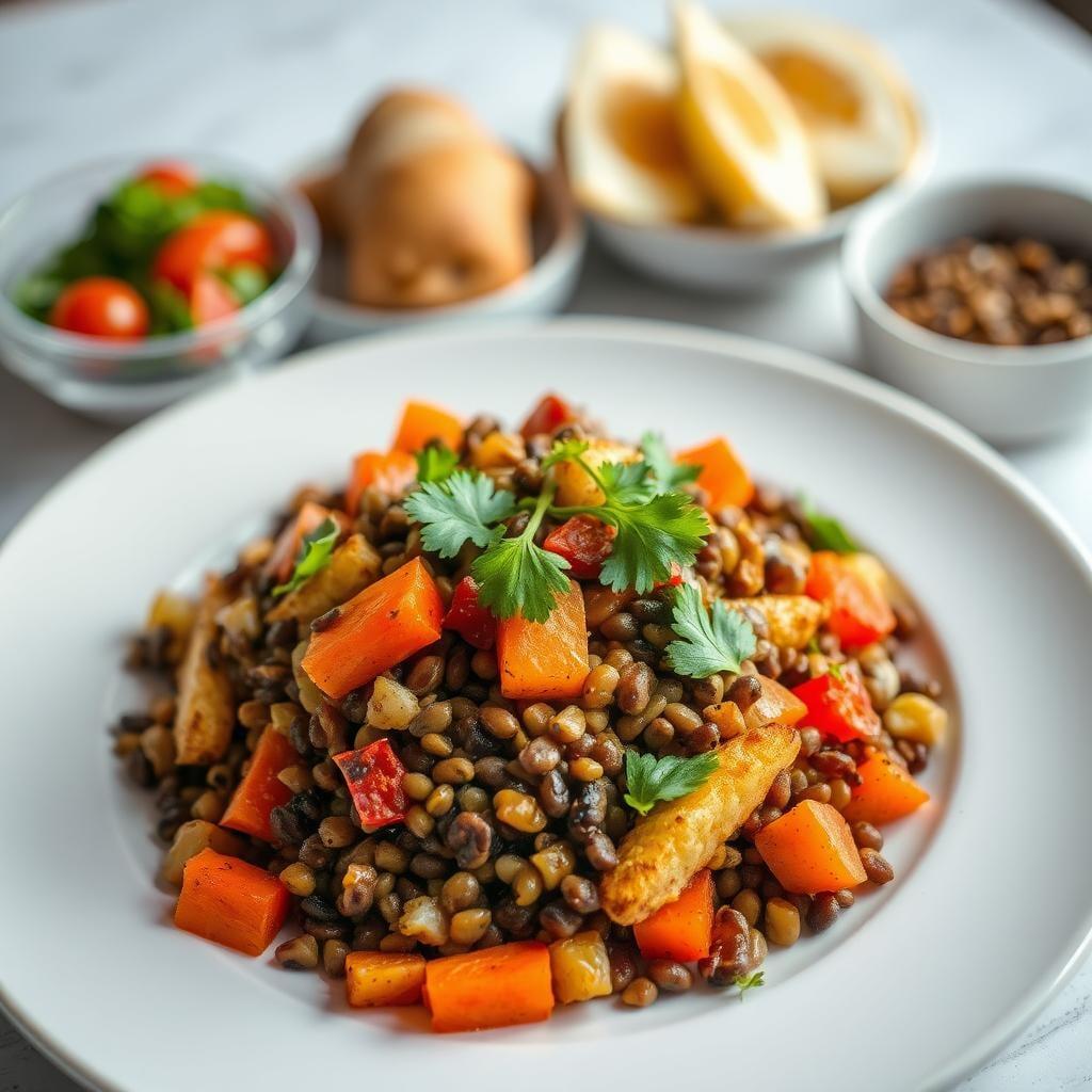 Smoky Lentil & Roasted Vegetable Salad (Leftover) Smoky Lentil & Roasted Vegetable Salad (Leftover)