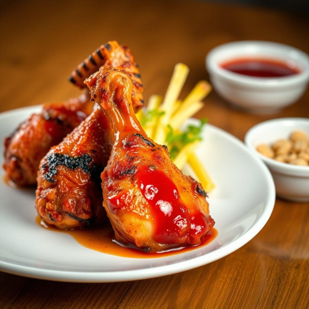 Crispy Oven-Baked BBQ Chicken Drumsticks Crispy Oven-Baked BBQ Chicken Drumsticks