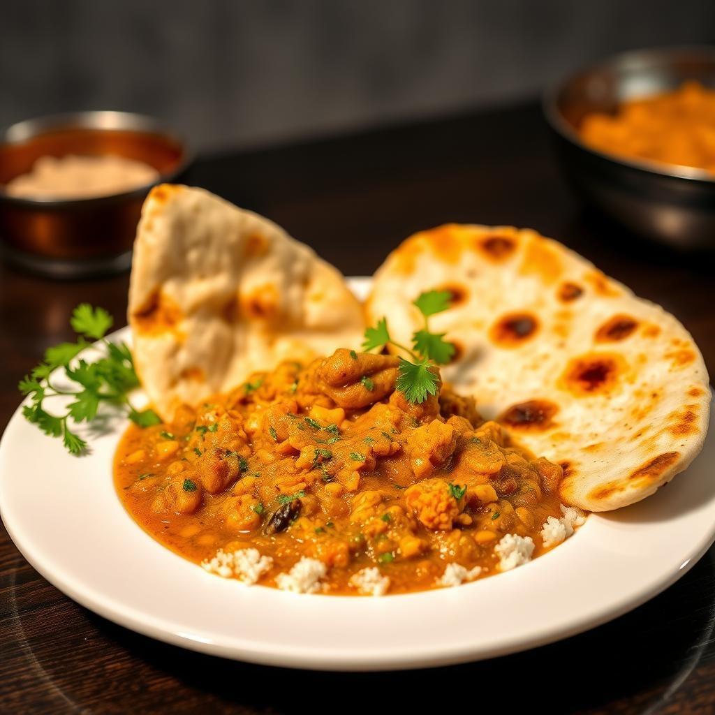 Coconut Curry Lentil Stew with Homemade Naan Bread Coconut Curry Lentil Stew with Homemade Naan Bread