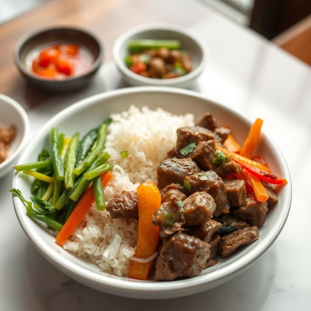 Korean-Inspired Beef & Vegetable Rice Bowl (Leftover) Korean-Inspired Beef & Vegetable Rice Bowl (Leftover)