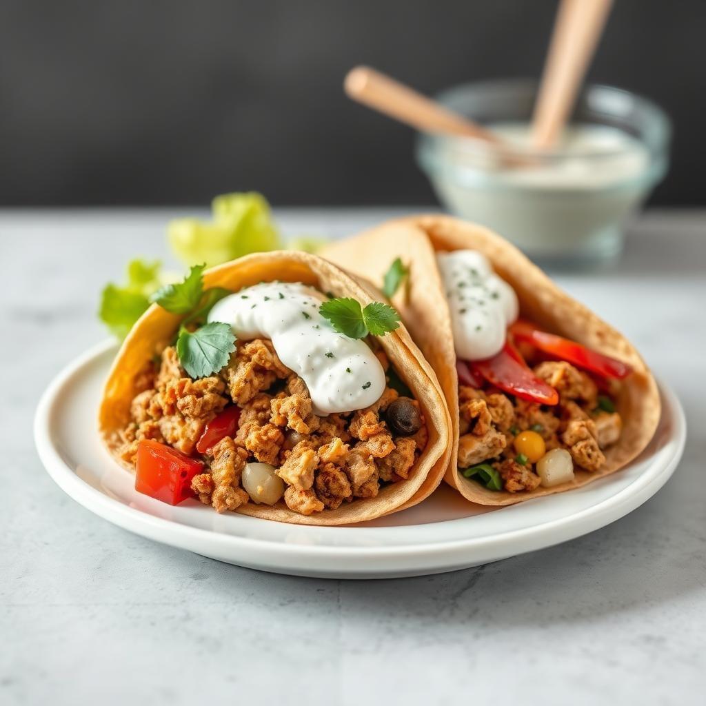 Mediterranean Turkey Wrap with Tzatziki Mediterranean Turkey Wrap with Tzatziki