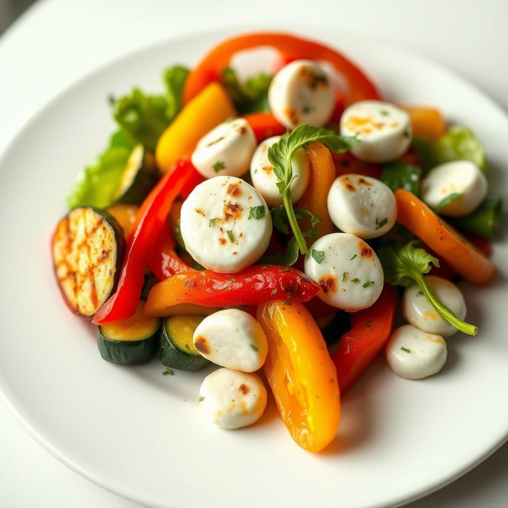 Mediterranean Grilled Vegetable and Mozzarella Salad Mediterranean Grilled Vegetable and Mozzarella Salad