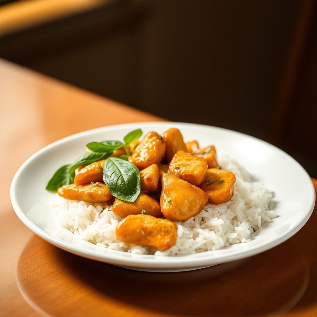 Thai Basil Chicken Stir-Fry with Jasmine Rice Thai Basil Chicken Stir-Fry with Jasmine Rice