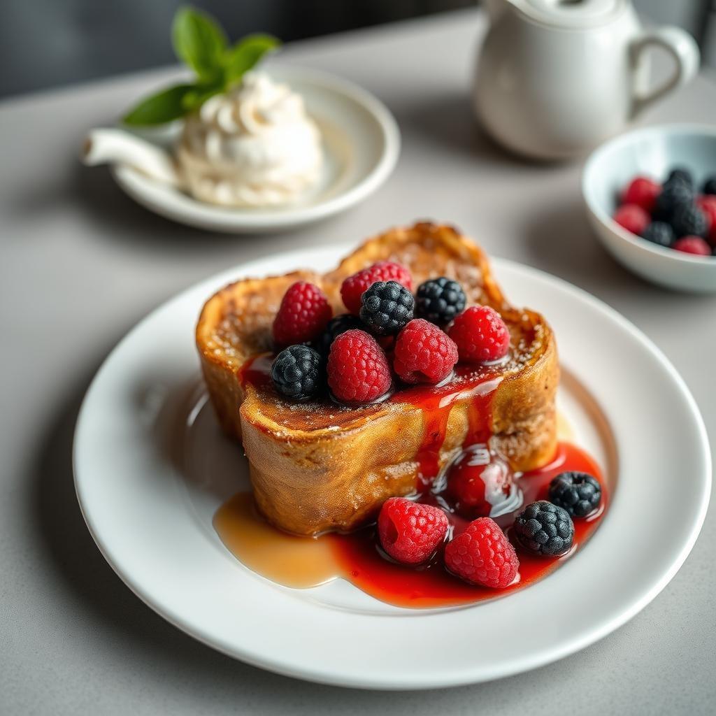 Cinnamon French Toast with Berry Syrup