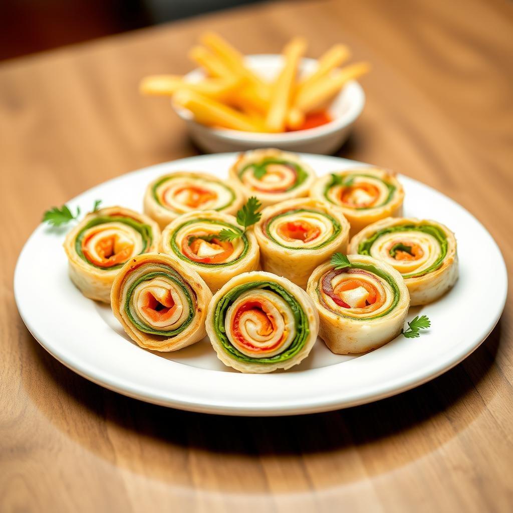 Cheese and Veggie Pinwheels
